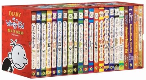 Jeff Kinney Diary of a Wimpy Kid 1-16 Books Boxed Set, Complete